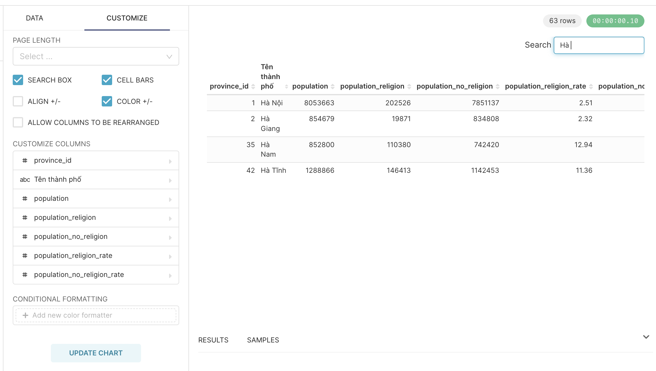 Apache Superset how to add search box