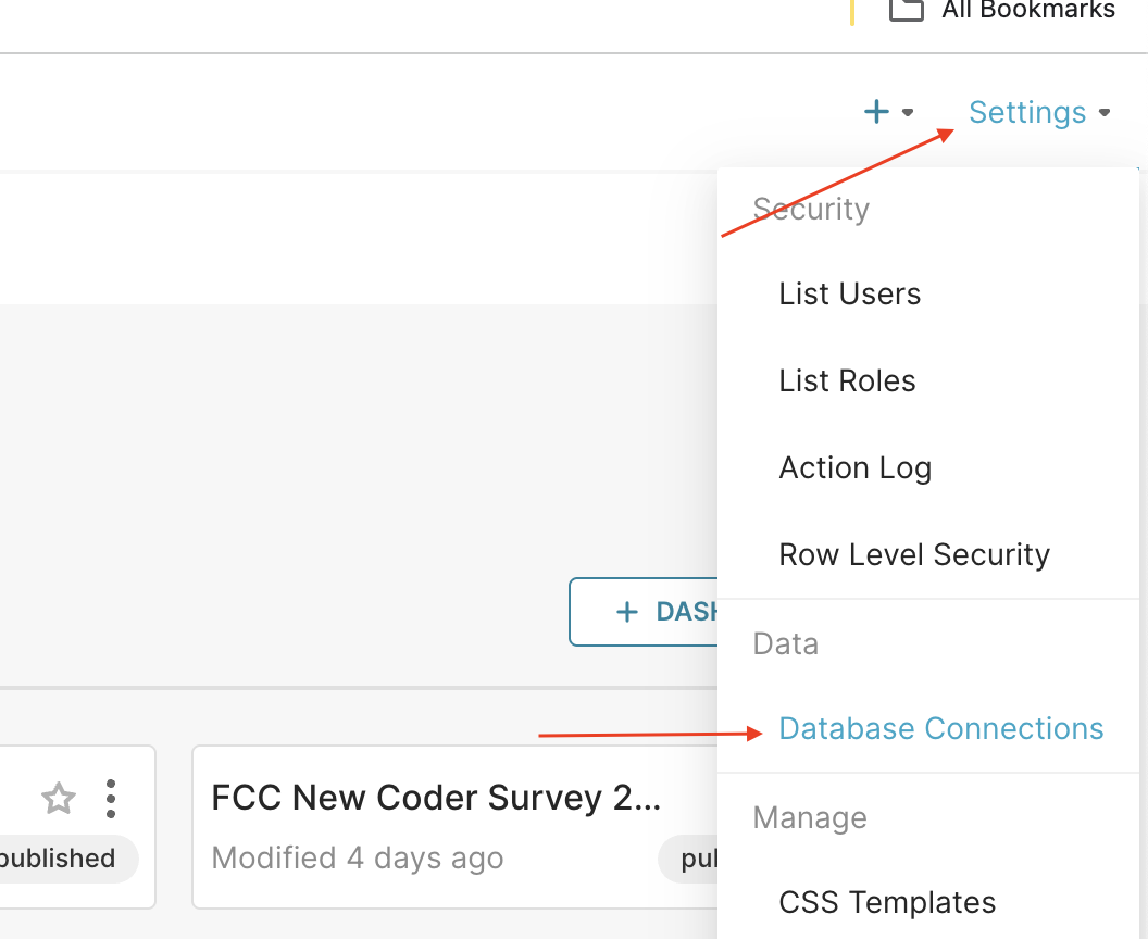 Connect Superset to Datasource